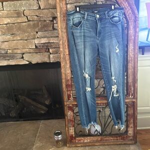 Vervet jeans - shark bite distressed